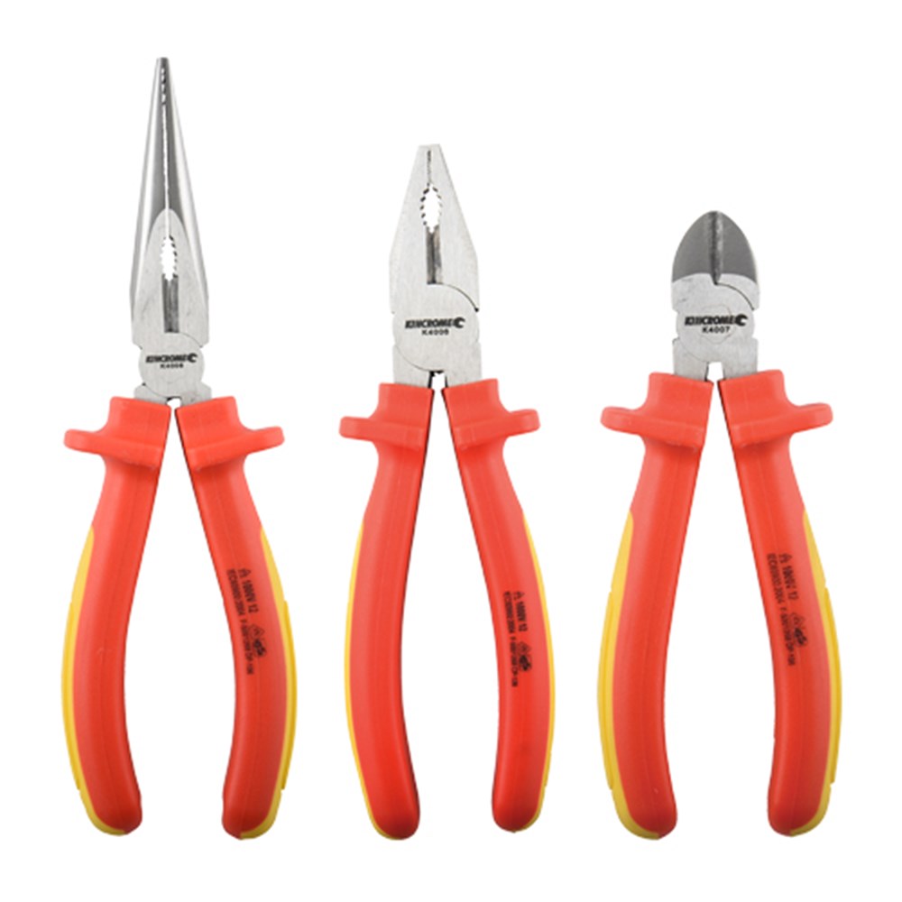 KINCROME 3PCE VDE PLIER SET